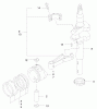 Toro 22171 - Recycler Mower, 2003 (230000001-230999999) Listas de piezas de repuesto y dibujos PISTON AND CRANKSHAFT ASSEMBLY