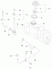Toro 22172 - Recycler Mower, 1999 (9900001-9999999) Listas de piezas de repuesto y dibujos FUEL TANK/FUEL VALVE