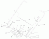Toro 22172 - Recycler Mower, 2000 (200000001-200999999) Listas de piezas de repuesto y dibujos HANDLE ASSEMBLY
