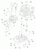 Toro 22172 - Recycler Mower, 2003 (230000001-230999999) Listas de piezas de repuesto y dibujos CYLINDER AND CRANKCASE ASSEMBLY