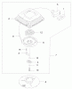 Toro 22172 - Recycler Mower, 2003 (230000001-230999999) Listas de piezas de repuesto y dibujos RECOIL STARTER ASSEMBLY