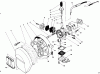 Toro 30941 - 41cc Back Pack Blower, 1993 (39000001-39999999) Pièces détachées CARBURETOR & AIR CLEANER ASSEMBLY