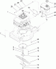 Toro 22175 - 21" Heavy-Duty Recycler/Rear Bagger Lawnmower, 2004 (240000001-240999999) Listas de piezas de repuesto y dibujos ENGINE, FUEL TANK AND BLADE ASSEMBLY