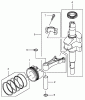 Toro 22175 - 21" Heavy-Duty Recycler/Rear Bagger Lawnmower, 2004 (240000001-240999999) Listas de piezas de repuesto y dibujos PISTON AND CRANKSHAFT ASSEMBLY