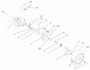 Toro 22176 - 21" Heavy-Duty Recycler/Rear Bagger Lawnmower, 2004 (240000001-240999999) Listas de piezas de repuesto y dibujos GEARCASE AND REAR WHEEL ASSEMBLY