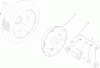 Toro 22177 - 21" Heavy-Duty Recycler/Rear Bagger Lawnmower, 2004 (240000001-240999999) Listas de piezas de repuesto y dibujos FRONT WHEEL ASSEMBLY