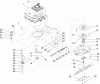 Toro 22177 - 21" Heavy-Duty Recycler/Rear Bagger Lawnmower, 2006 (260000001-260999999) Listas de piezas de repuesto y dibujos ENGINE AND BLADE ASSEMBLY