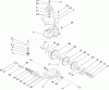 Toro 22177 - 21" Heavy-Duty Recycler/Rear Bagger Lawnmower, 2006 (260000001-260999999) Listas de piezas de repuesto y dibujos GEAR CASE ASSEMBLY NO. 74-1861