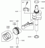 Toro 22187 - 21" Heavy-Duty Recycler/Rear Bagger Lawn Mower, 2007 (270000001-270999999) Listas de piezas de repuesto y dibujos PISTON AND CRANKSHAFT ASSEMBLY KAWASAKI FJ180V-AS31