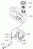 Toro 22190 - 21" Heavy-Duty Recycler/Rear Bagger Lawn Mower, 2007 (270000001-270999999) Listas de piezas de repuesto y dibujos FUEL TANK AND FUEL VALVE ASSEMBLY KAWASAKI FJ180V-AS39