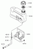 Toro 22191 - 21" Heavy-Duty Recycler/Rear Bagger Lawn Mower, 2007 (270000001-270999999) Listas de piezas de repuesto y dibujos FUEL TANK AND FUEL VALVE ASSEMBLY KAWASAKI FJ180V-AS36
