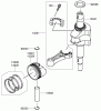 Toro 22191 - 21" Heavy-Duty Recycler/Rear Bagger Lawn Mower, 2009 (290000001-290999999) Listas de piezas de repuesto y dibujos PISTON AND CRANKSHAFT ASSEMBLY KAWASAKI FJ180V-AS36