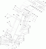 Toro 22195 - 21" Heavy-Duty Recycler/Rear Bagger Lawn Mower, 2011 (311000001-311999999) Listas de piezas de repuesto y dibujos HANDLE ASSEMBLY