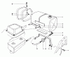Toro 22510 - Lawnmower, 1987 (7000001-7999999) Listas de piezas de repuesto y dibujos GAS TANK ASSEMBLY