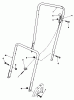 Toro 22510 - Lawnmower, 1987 (7000001-7999999) Listas de piezas de repuesto y dibujos HANDLE ASSEMBLY