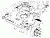 Toro 22525 - Lawnmower, 1987 (7000001-7999999) Listas de piezas de repuesto y dibujos HOUSING ASSEMBLY (MODEL NO. 22621)
