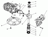 Toro 22580 - Lawnmower, 1990 (0000001-0999999) Listas de piezas de repuesto y dibujos CRANKSHAFT ASSEMBLY (MODEL NO. 47PK9-3)