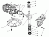 Toro 22581 - Lawnmower, 1991 (1000001-1999999) Listas de piezas de repuesto y dibujos CRANKSHAFT ASSEMBLY (MODEL NO. 47PL0-3)