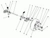Toro 22581 - Lawnmower, 1991 (1000001-1999999) Listas de piezas de repuesto y dibujos REAR AXLE ASSEMBLY