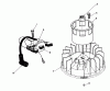 Toro 22621 - Lawnmower, 1990 (0000001-0999999) Listas de piezas de repuesto y dibujos MAGNETO & FLYWHEEL ASSEMBLY (ENGINE MODEL NO. VMH7-4)