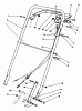 Toro 22621 - Lawnmower, 1991 (1000001-1999999) Listas de piezas de repuesto y dibujos HANDLE ASSEMBLY
