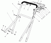 Toro 22680C - Lawnmower, 1988 (8000001-8999999) Listas de piezas de repuesto y dibujos HANDLE ASSEMBLY