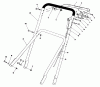 Toro 22700 - Lawnmower, 1991 (1000001-1999999) Listas de piezas de repuesto y dibujos HANDLE ASSEMBLY