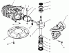 Toro 22700B - 21" Commercial, Side Discharge Mower, 1994 (49000001-49999999) Listas de piezas de repuesto y dibujos CRANKSHAFT ASSEMBLY (MODEL NO. 47PP3-3)