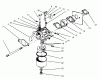 Toro 22700BC - Lawnmower, 1995 (5900001-5999999) Listas de piezas de repuesto y dibujos CARBURETOR ASSEMBLY (MODEL NO. 47PR4-3)