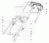 Toro 23000 - 21" Whirlwind Hevi-Duty Lawnmower, 1972 (2000001-2999999) Listas de piezas de repuesto y dibujos HANDLE ASSEMBLY S. P. MODEL