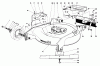 Toro 23158 - 21" Whirlwind Hevi-Duty Lawnmower, 1977 (7000001-7999999) Listas de piezas de repuesto y dibujos HOUSING ASSEMBLY
