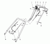 Toro 23158 - 21" Whirlwind Hevi-Duty Lawnmower, 1979 (9000001-9999999) Listas de piezas de repuesto y dibujos HANDLE ASSEMBLY
