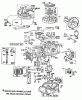 Toro 23158 - Lawnmower, 1980 (0000001-0999999) Listas de piezas de repuesto y dibujos ENGINE BRIGGS & STRATTON MODEL 130902-0543-01 #1
