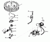 Toro 23370 - 21" Whirlwind Hevi-Duty Lawnmower, 1978 (8000001-8999999) Listas de piezas de repuesto y dibujos MAGNETO NO. 610794A