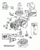 Toro 26562 - Lawnmower, 1990 (0000001-0999999) Listas de piezas de repuesto y dibujos ENGINE MODEL NO. 124702-0136-01