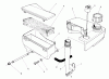 Toro 26620BG - Lawnmower, 1991 (1000001-1999999) Listas de piezas de repuesto y dibujos AIR CLEANER & FUEL TANK ASSEMBLY (ENGINE NO. VM140)