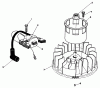 Toro 26620BG - Lawnmower, 1992 (2000001-2999999) Listas de piezas de repuesto y dibujos MAGNETO & FLYWHEEL ASSEMBLY (ENGINE NO. VMM1-7)