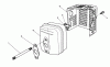 Toro 26620B - Lawnmower, 1993 (3900001-3999999) Listas de piezas de repuesto y dibujos MUFFLER ASSEMBLY (ENGINE NO. VMM1-2)