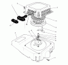 Toro 26620BF - Lawnmower, 1991 (1000001-1999999) Listas de piezas de repuesto y dibujos RECOIL ASSEMBLY (ENGINE NO. VML0-7)