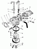 Toro 26621B - Lawnmower, 1991 (1000001-1999999) Listas de piezas de repuesto y dibujos CARBURETOR ASSEMBLY (ENGINE MODEL NO. VML0-2)