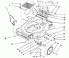 Toro 26621B - Lawnmower, 1991 (1000001-1999999) Listas de piezas de repuesto y dibujos HOUSING ASSEMBLY