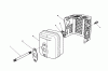 Toro 26621B - Lawnmower, 1992 (2000001-2999999) Listas de piezas de repuesto y dibujos MUFFLER ASSEMBLY (ENGINE MODEL NO. VMM1-2)