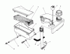 Toro 26622 - Lawnmower, 1990 (0000001-0003100) Listas de piezas de repuesto y dibujos AIR CLEANER & FUEL TANK ASSEMBLY (ENGINE MODEL NO. VMJ8)