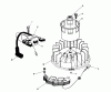 Toro 26624 - Lawnmower, 1988 (8000001-8999999) Listas de piezas de repuesto y dibujos MAGNETO & FLYWHEEL ASSEMBLY (MODEL NO. VMH7)