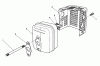 Toro 26624C - Lawnmower, 1989 (9000001-9999999) Listas de piezas de repuesto y dibujos MUFFLER ASSEMBLY (ENGINE MODEL NO. VMG6, VMH7 & VMJ8)