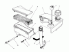 Toro 26624 - Lawnmower, 1990 (0000001-0001101) Listas de piezas de repuesto y dibujos AIR CLEANER & FUEL TANK ASSEMBLY (ENGINE MODEL NO. VMJ8)
