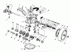 Toro 26624 - Lawnmower, 1990 (0000001-0001101) Listas de piezas de repuesto y dibujos GEAR CASE ASSEMBLY
