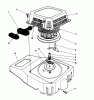 Toro 26624 - Lawnmower, 1990 (0000001-0001101) Listas de piezas de repuesto y dibujos RECOIL ASSEMBLY (ENGINE MODEL NO. VMJ8)