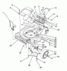 Toro 26624 - Lawnmower, 1990 (0001102-0999999) Listas de piezas de repuesto y dibujos HOUSING ASSEMBLY