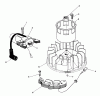 Toro 26626 - Lawnmower, 1990 (0000001-0999999) Listas de piezas de repuesto y dibujos MAGNETO & FLYWHEEL ASSEMBLY (ENGINE MODEL NO. VMK9-3)